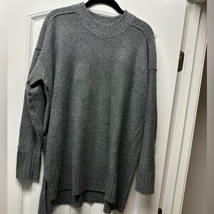 Free People Charcoal Knit Top